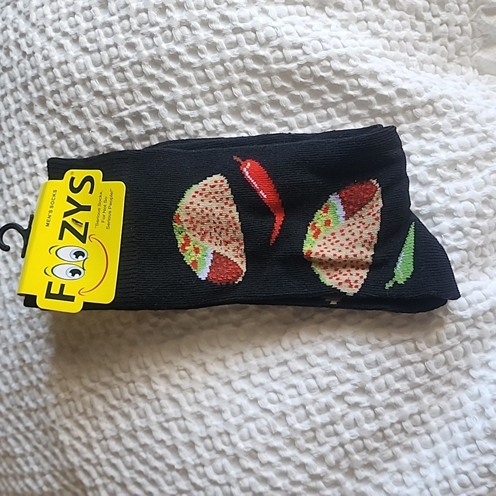 3/$20 Foozy Funny Taco Socks!